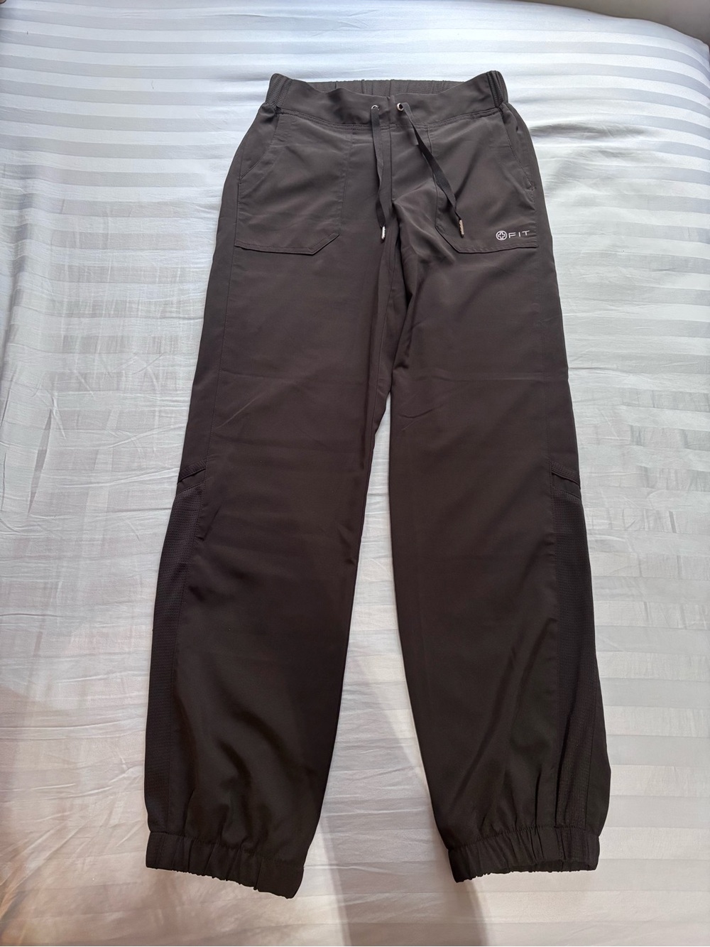 White Cross Women’s Black Jogger Sweatpants with Drawstring